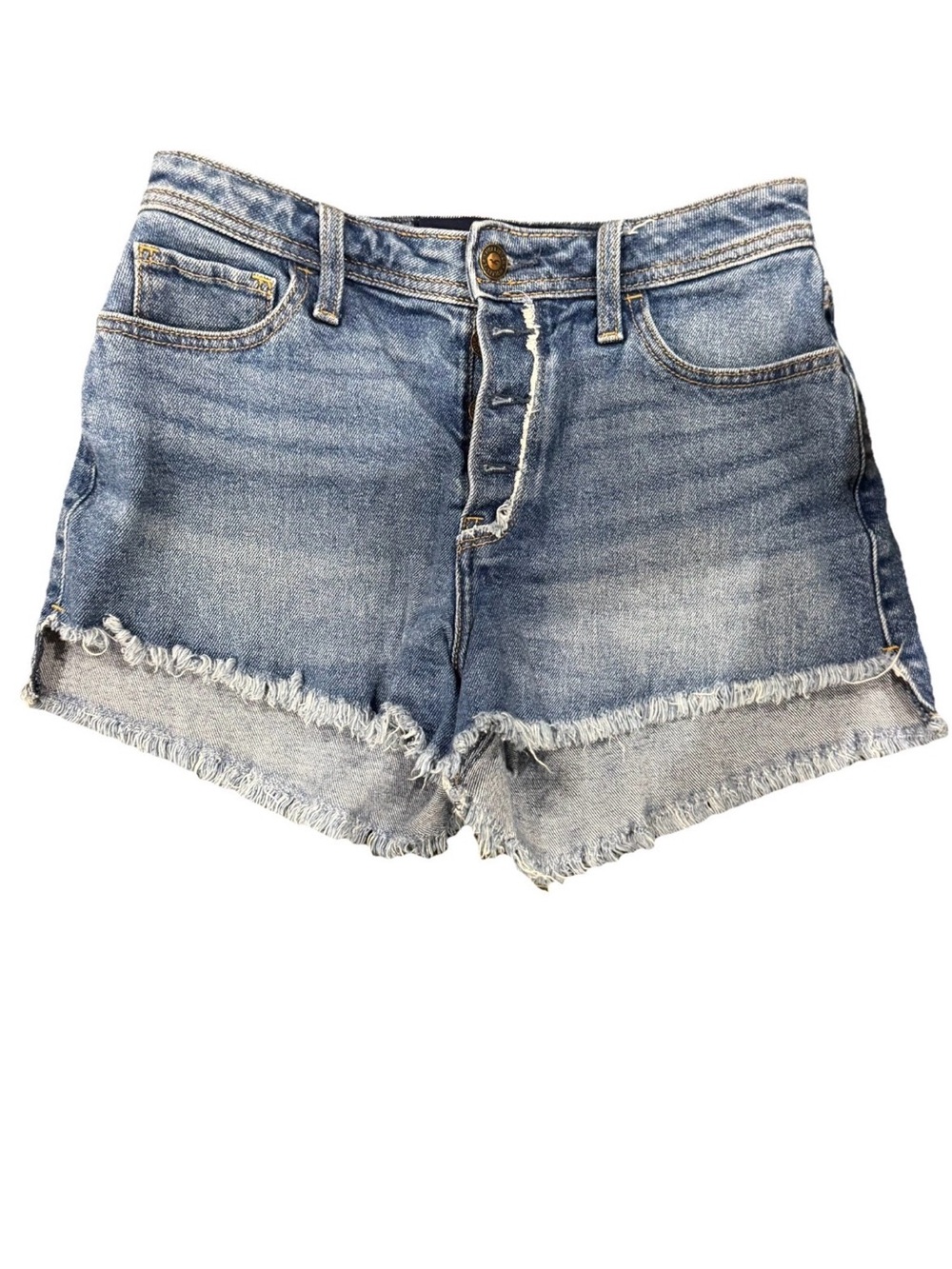 Hollister Mom Jean Shorts High Rise Waisted Vintage Stretch 3" Button Fly 5/27